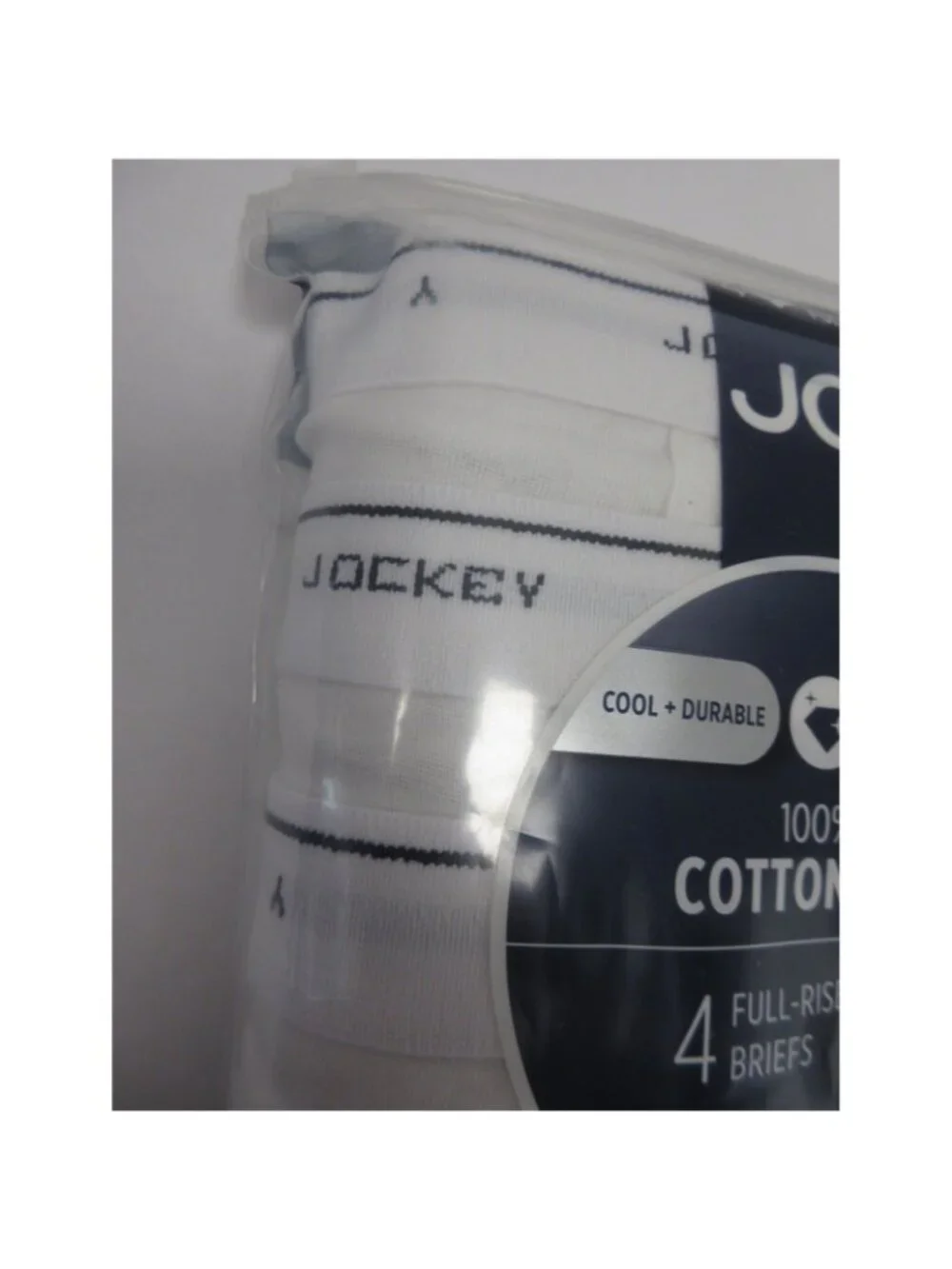 Jockey Underwear 44 4 Pack Full Rise Briefs Comfort Classic Cotton NEW